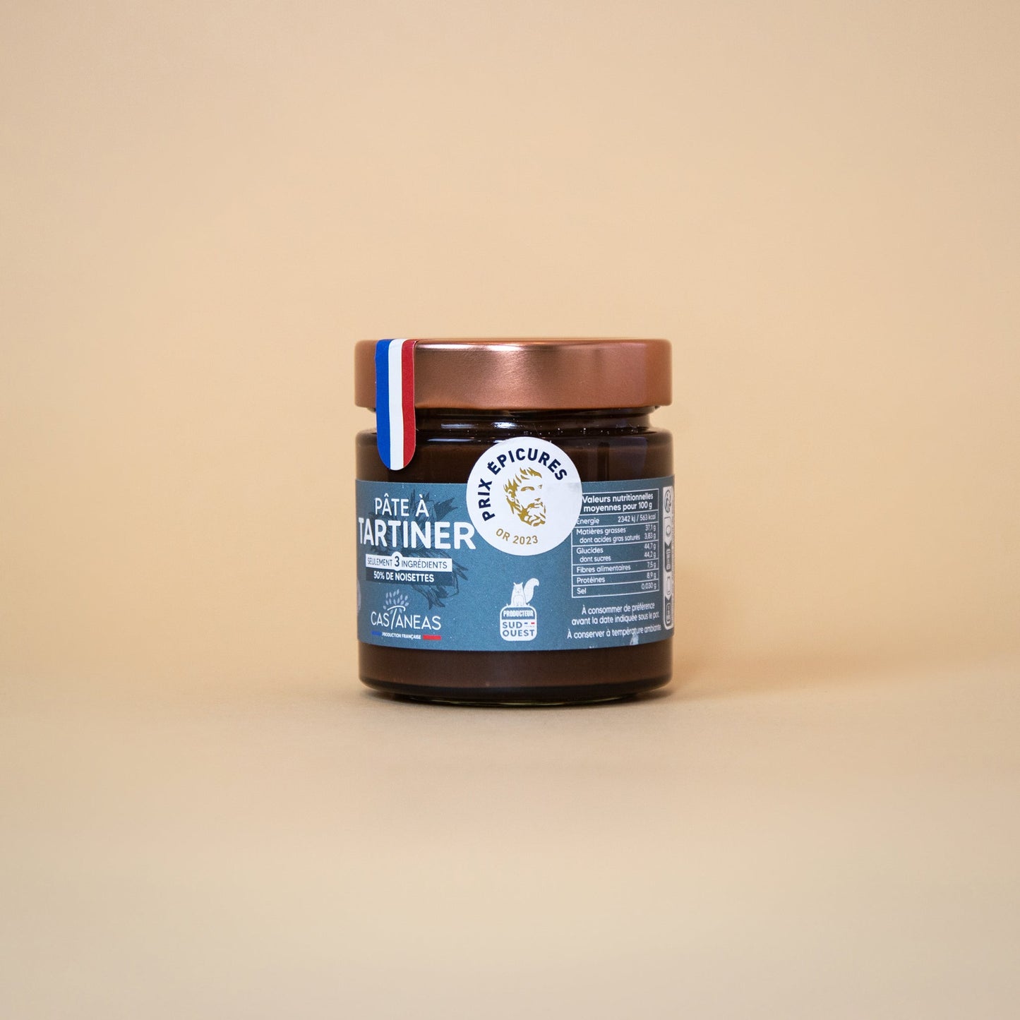 Pâte à tartiner 50% noisettes