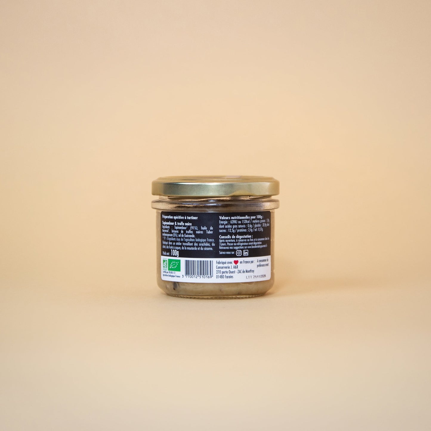 Tartinable - Topinambour & Truffe noire