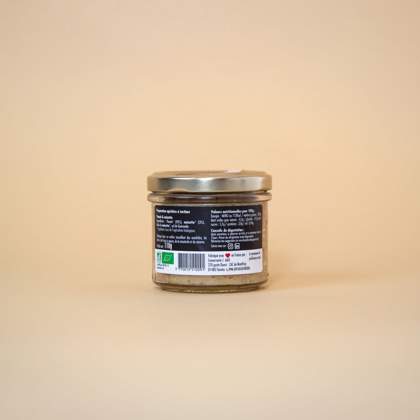 Tartinable - Panais & Noisette