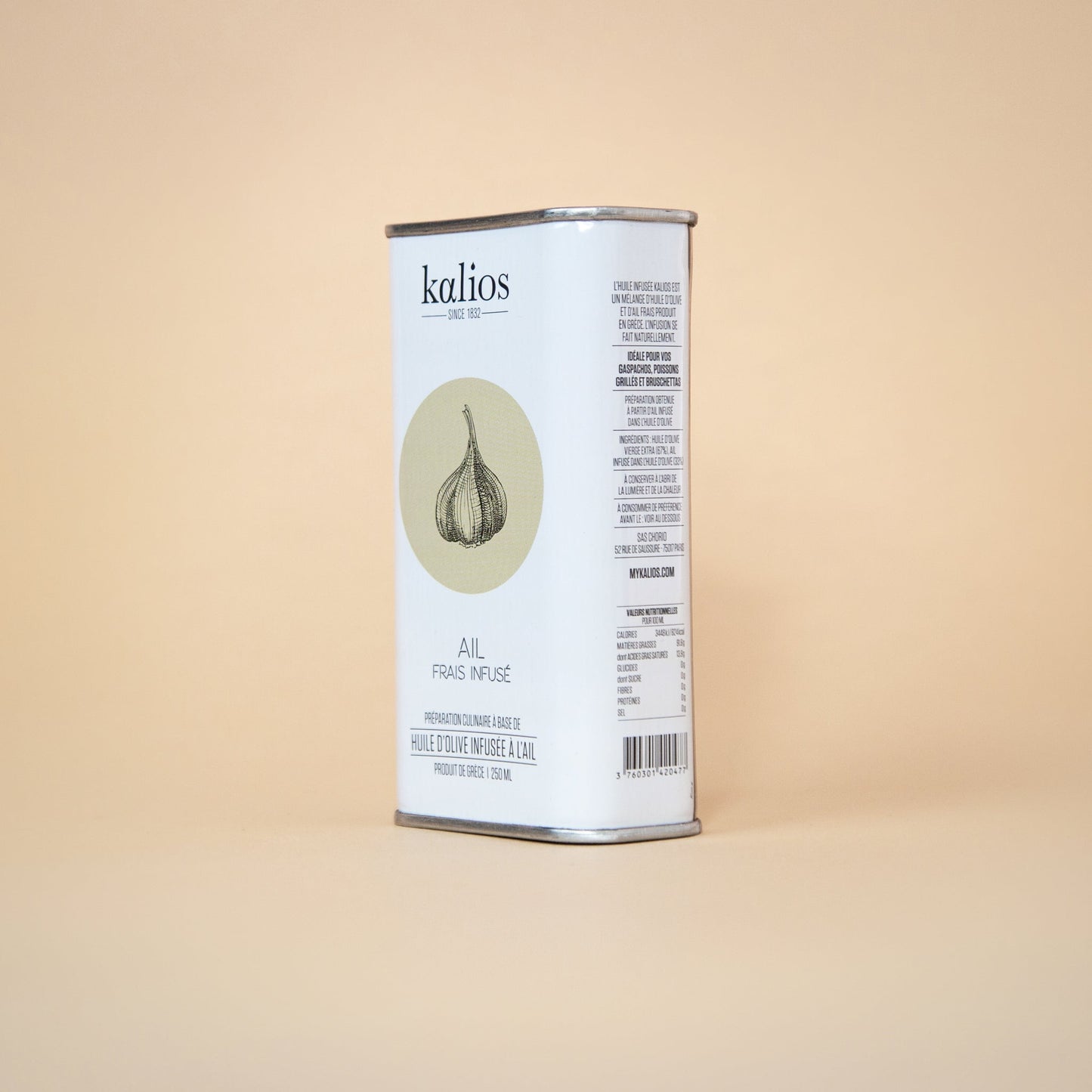 Huile d'olive infusée à l'ail